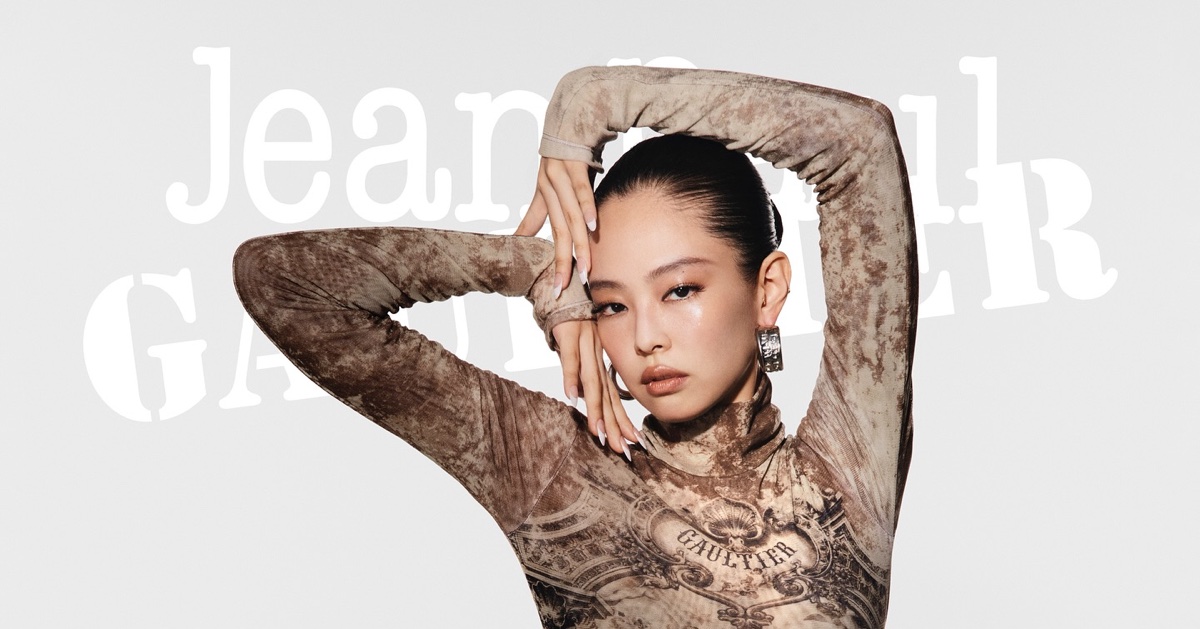 Jennie Serves Looks in Jean Paul Gaultier Ad
