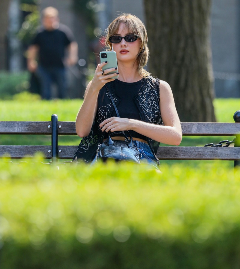 Sitting NY Park Bench