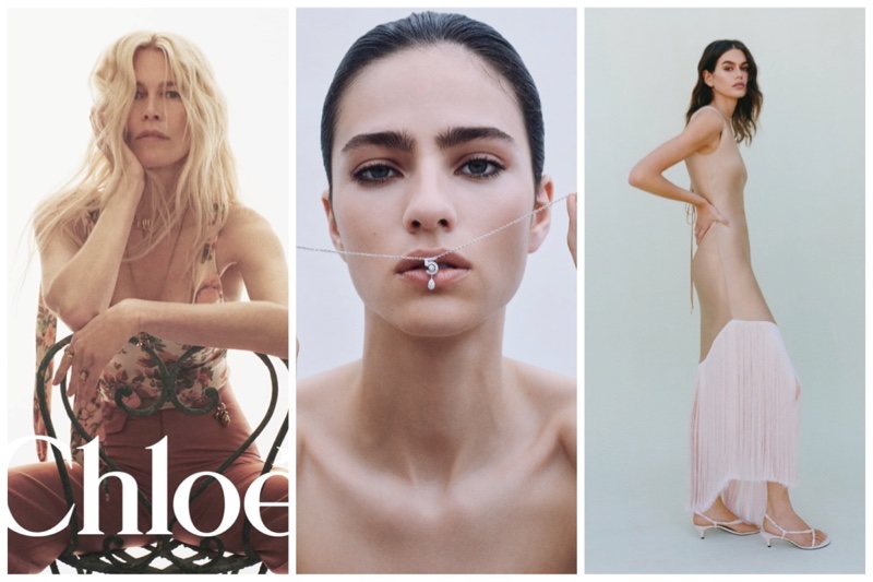 Week in Review: Claudia Schiffer fronts Chloé's High Summer 2025 campaign, Chanel No.5 fine jewelry, and Kaia Gerber for Mango's Craft Your Own Story.