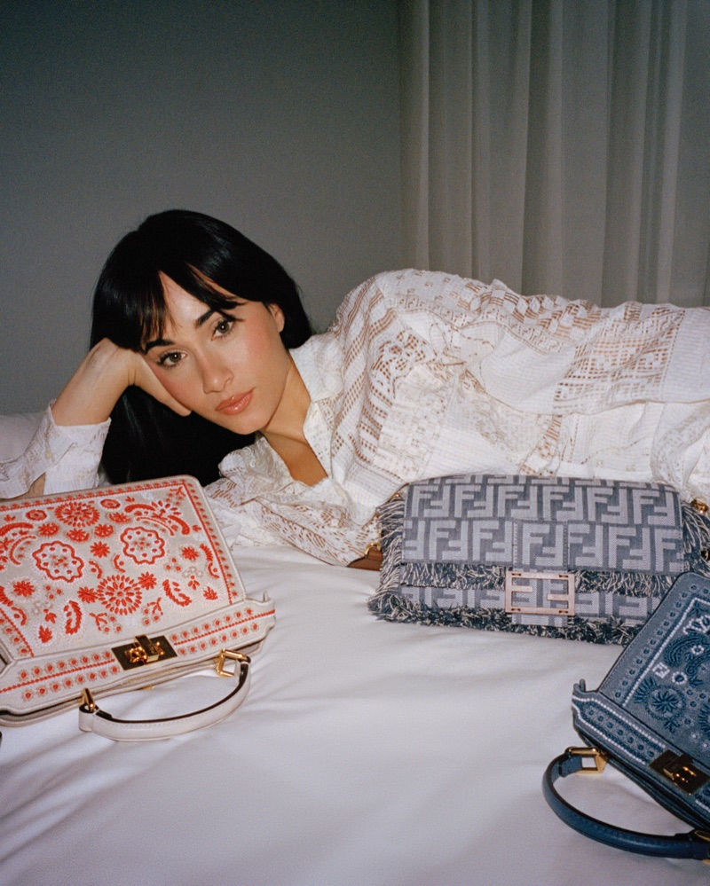 Aitana poses in the Fendi summer 2025 campaign.