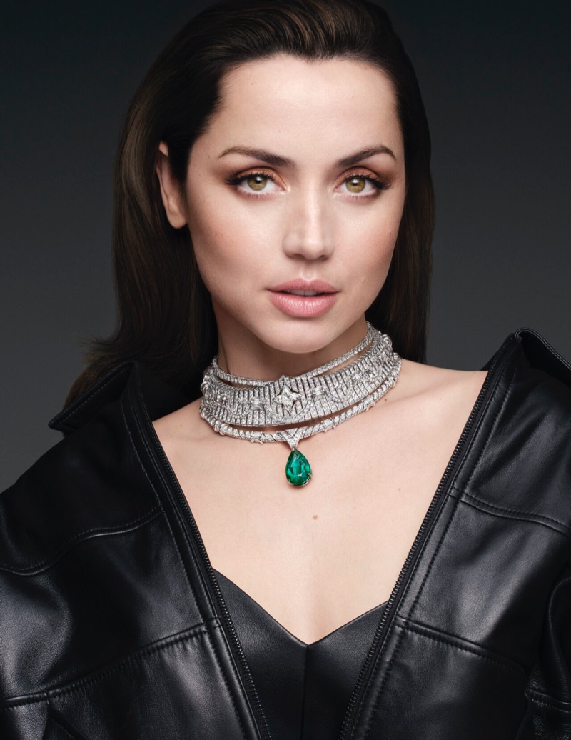 Ana de Armas poses in Louis Vuitton High Jewelry's Virtuosity campaign.