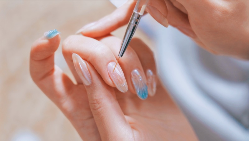 Glittery Nails