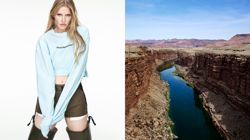 Lara Stone stars in Snow Goose by Canada Goose spring-summer 2025 campaign.