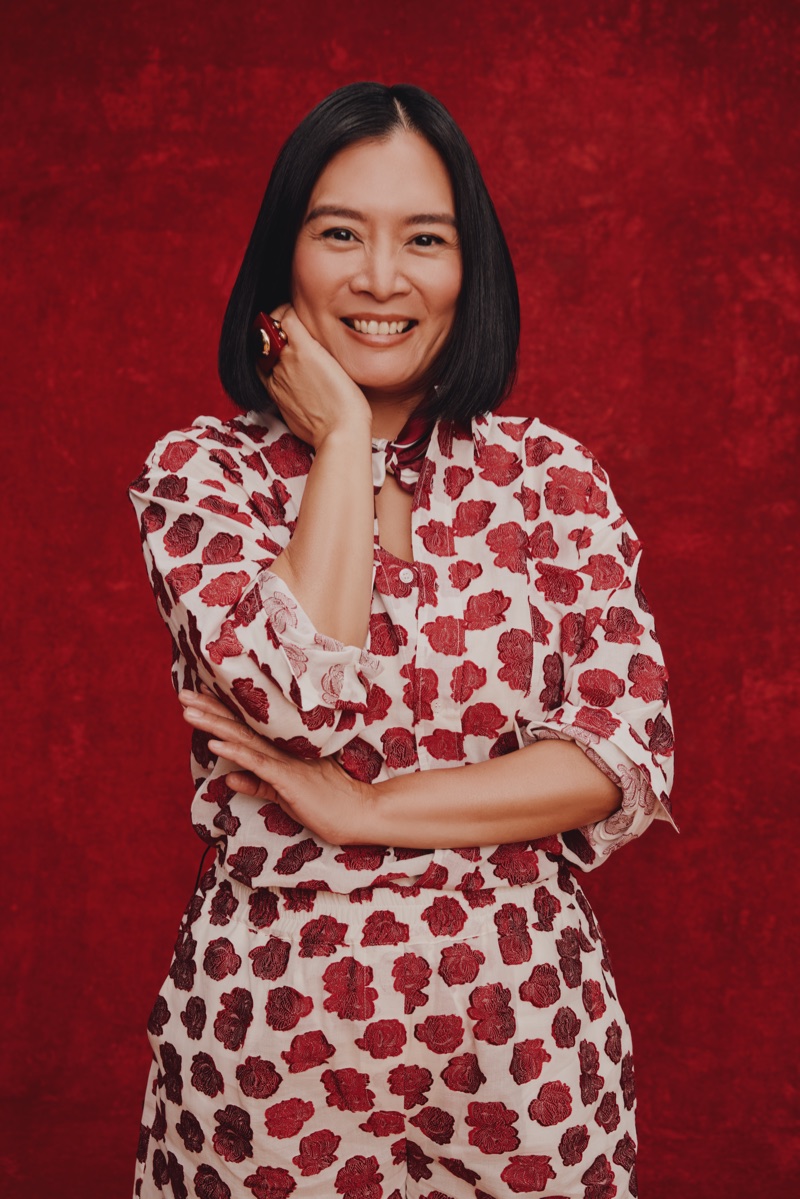 Hong Thaimee stars in La DoubleJ x (RED) campaign.