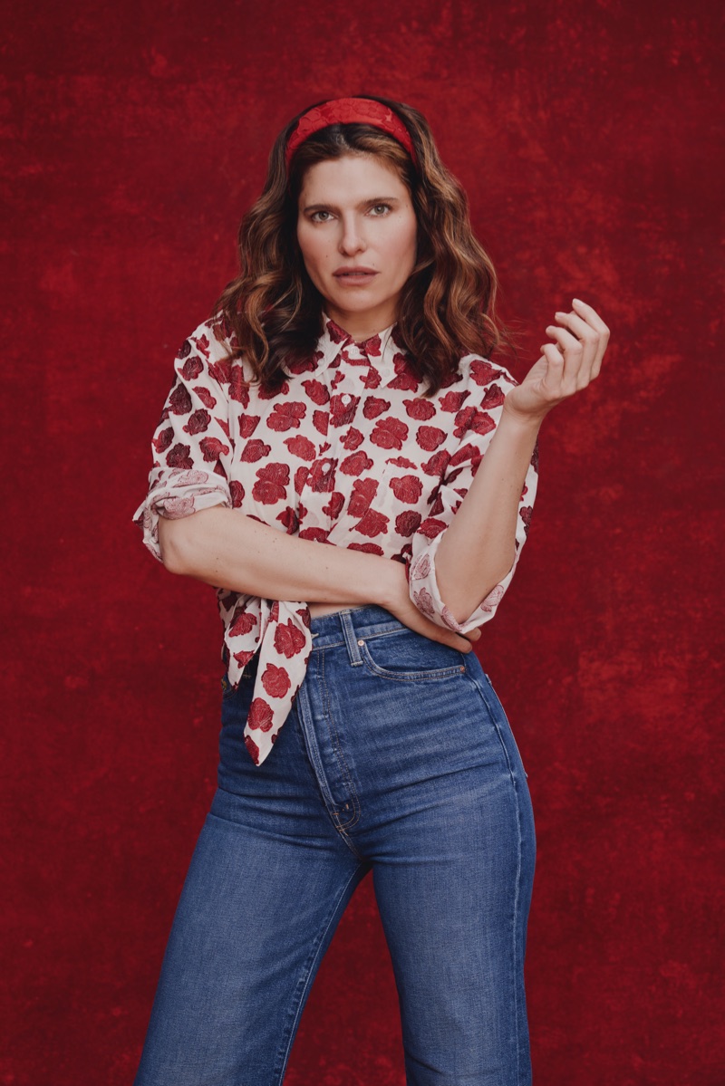 Lake Bell stars in La DoubleJ x (RED) campaign.