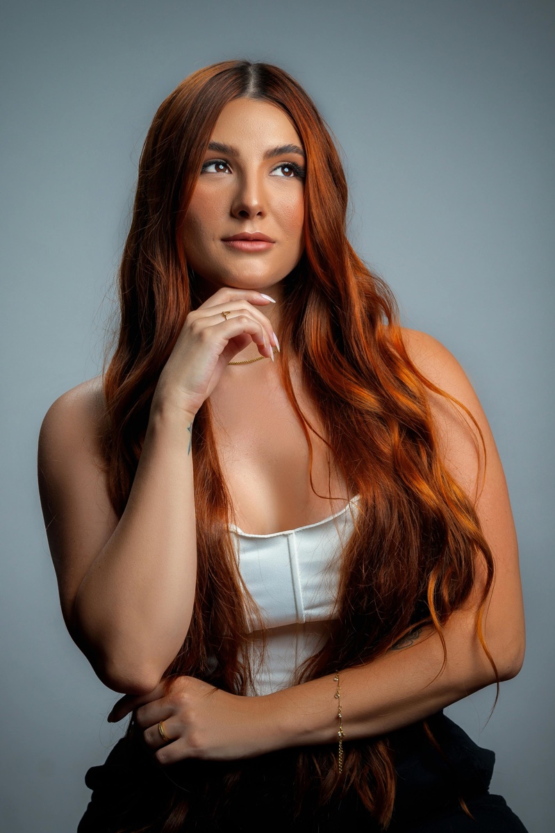 Long Red Wavy Hair