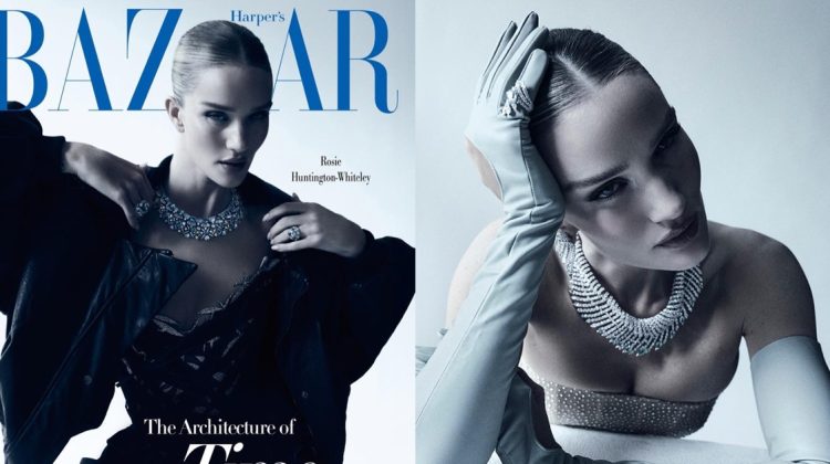 Rosie Huntington-Whiteley Serves Drama in Harper’s Bazaar Taiwan