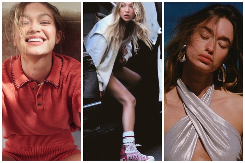 Gigi Hadid for Guest in Residence x MadHappy, Converse x Isabel Marant collaboration, and H&M Studio pre-summer 2025 collection.