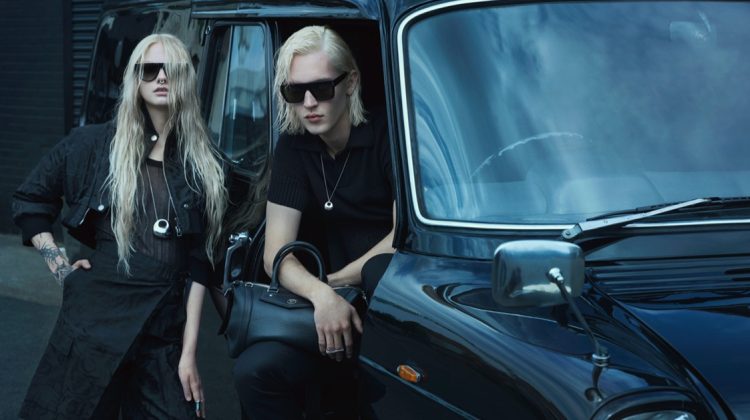 Delice & Dylan Bring Dark Elegance to Hunger Magazine