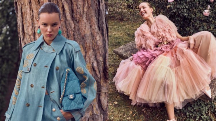 Anna Hoyos Models Fairytale Style in Harper’s Bazaar Kazakhstan