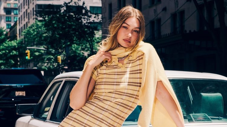 Gigi Hadid is Cozy Chic for Guest in Residence Pre-Fall