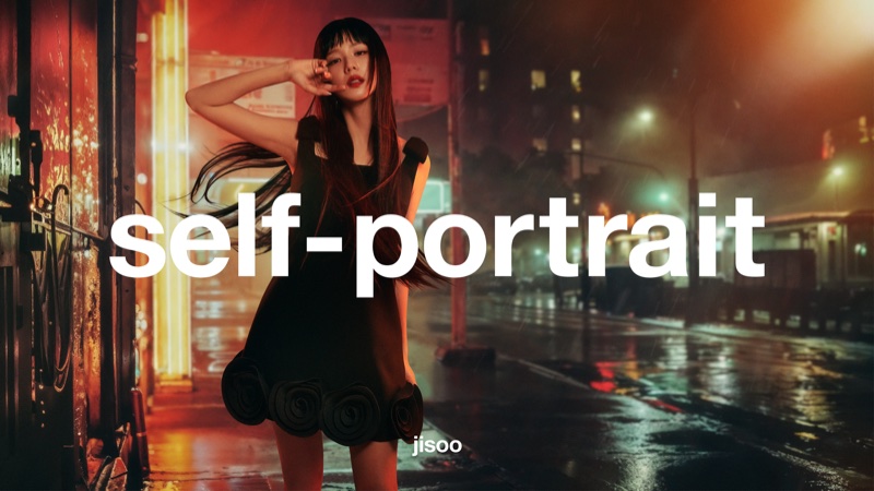Jisoo stars in Self-Portrait's fall-winter 2025 campaign.