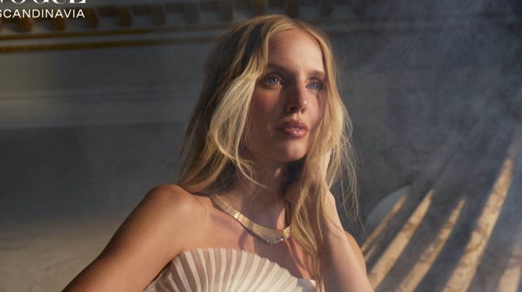 Leonie Hanne Shines in Couture for Vogue Scandinavia
