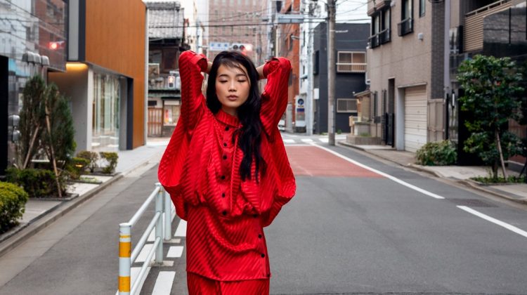 Lu Hongfei Hits the Streets of Tokyo in Jessica Magazine