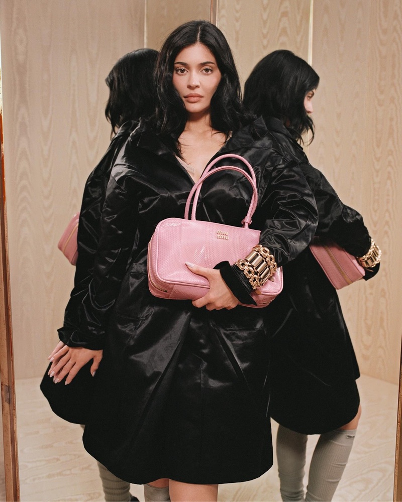 Kylie Jenner fronts Miu Miu's fall-winter 2025 campaign.