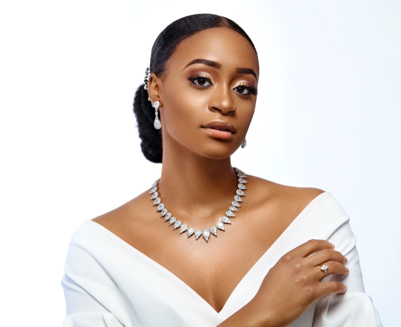 Mix Bridal Necklace Earrings