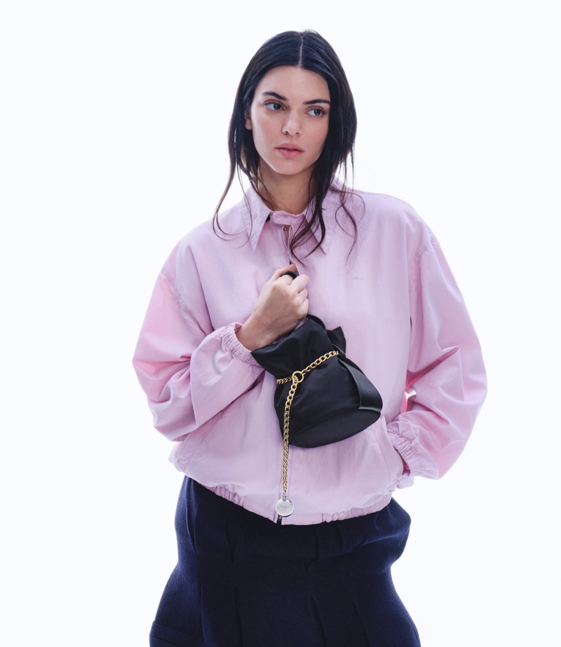 Kendall Jenner poses in Prada's fall-winter 2025 campaign.