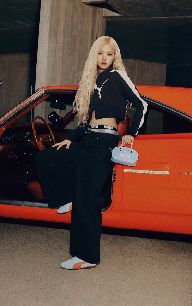 Rosé fronts the PUMA Speedcat campaign.
