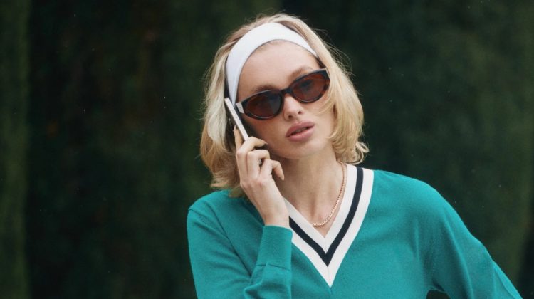 Elsa Hosk is Vintage Glam in Sporty & Rich’s British Drop