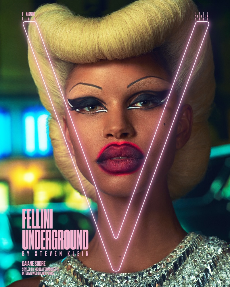 Daiane Sodre graces V Magazine V155 Fall 2025 cover. Photo: Image Courtesy of V Magazine / Steven Klein