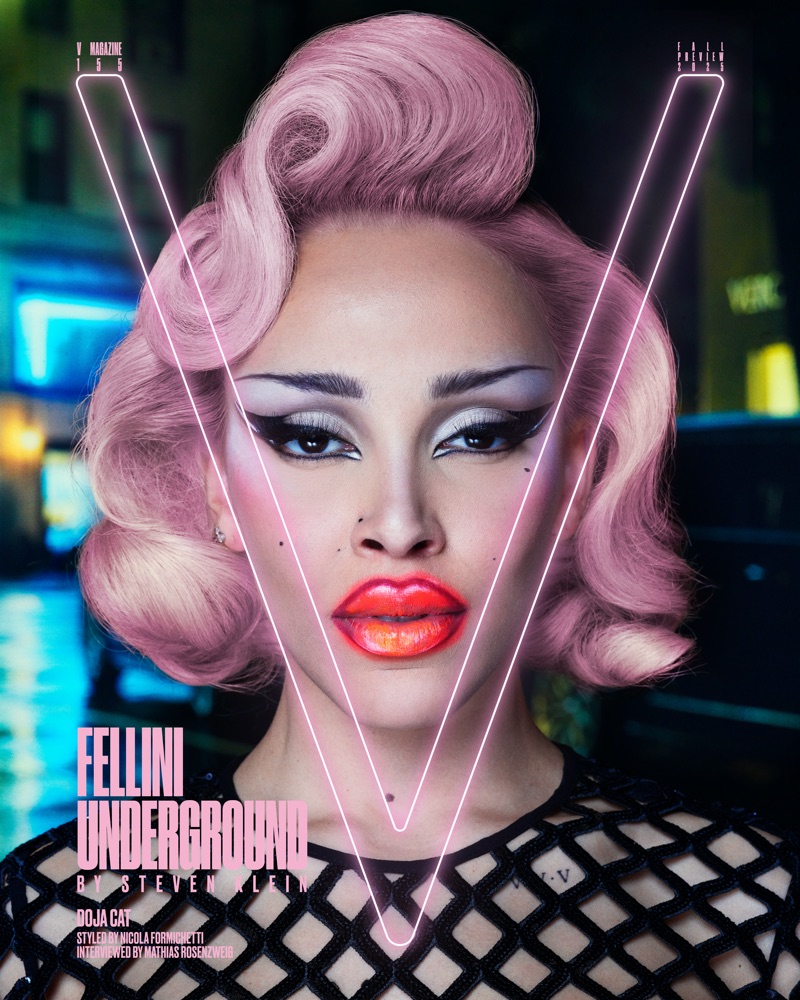 Doja Cat lands V Magazine V155 Fall 2025 cover. Photo: Image Courtesy of V Magazine / Steven Klein