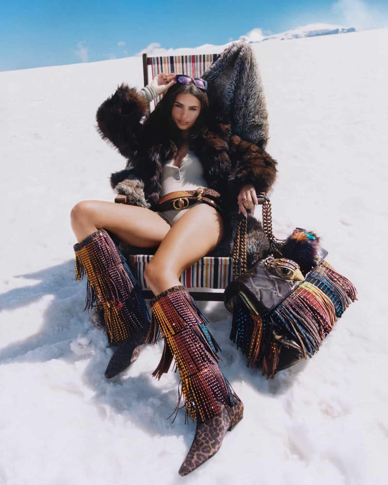 Emily Ratajkowski fronts Kurt Geiger's fall 2025 campaign.