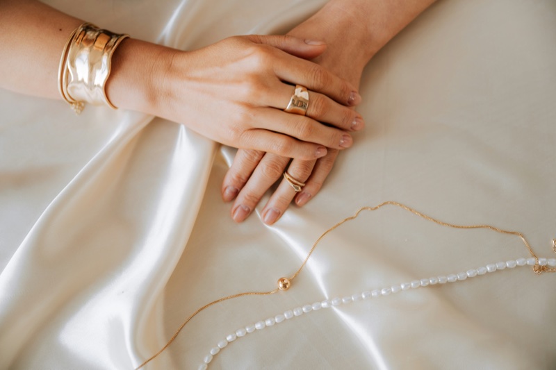 Gold Jewelry Cuff