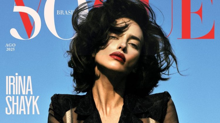 Irina Shayk’s Glam Cover Moment for Vogue Brazil