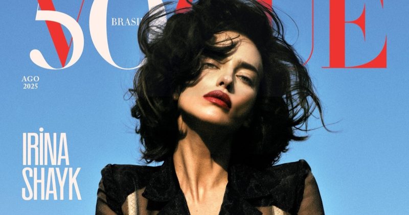 Irina Shayks Glam Cover Moment for Vogue Brazil