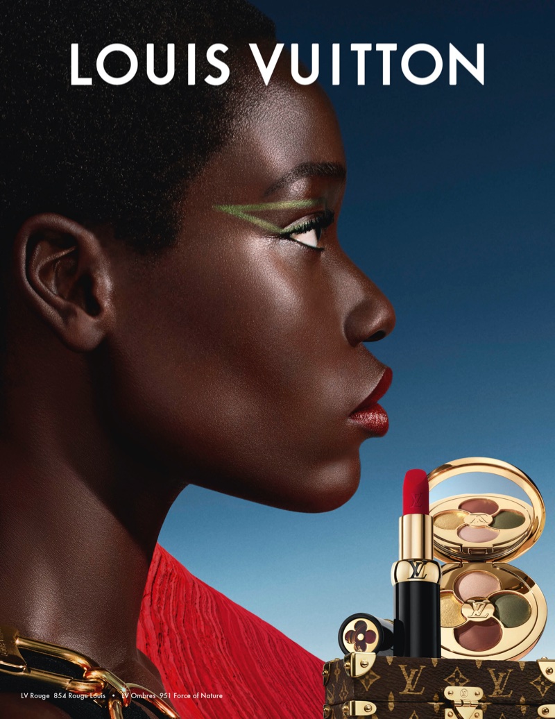 Awar Odhiang fronts Louis Vuitton La Beauté Louis Vuitton campaign.