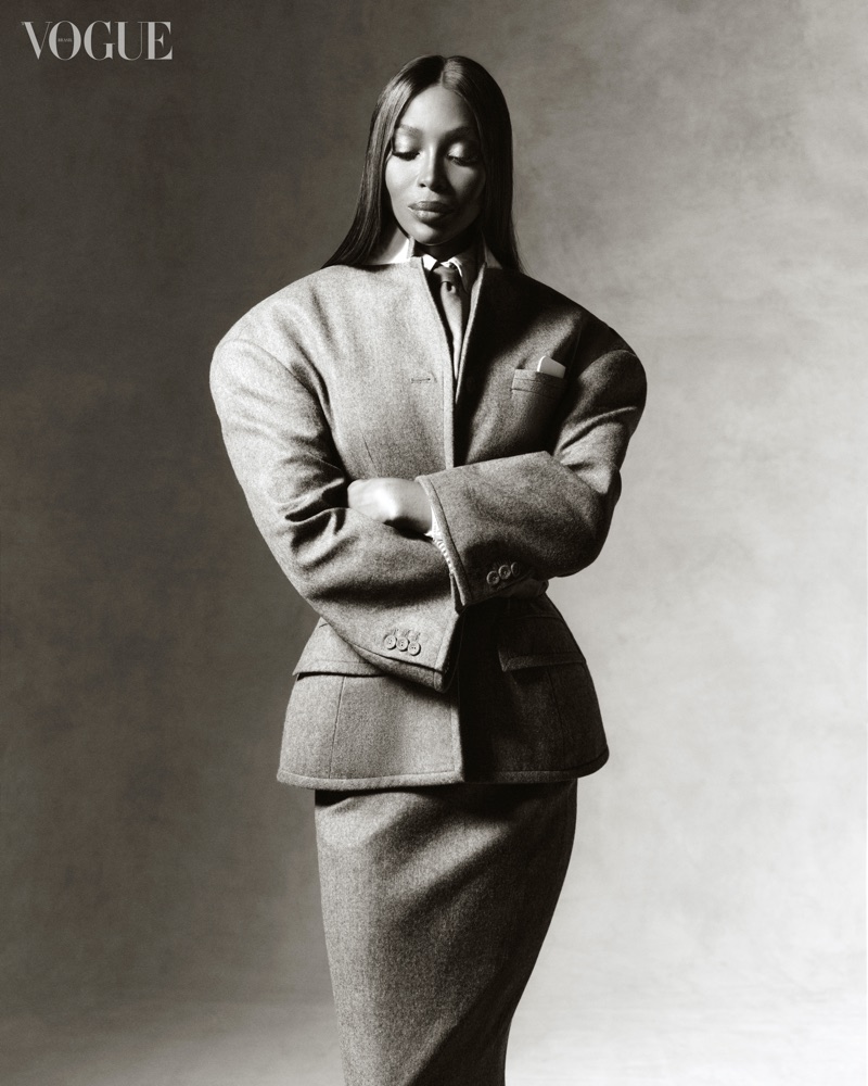 Naomi Campbell. Photo: MAR+VIN / Vogue Brazil