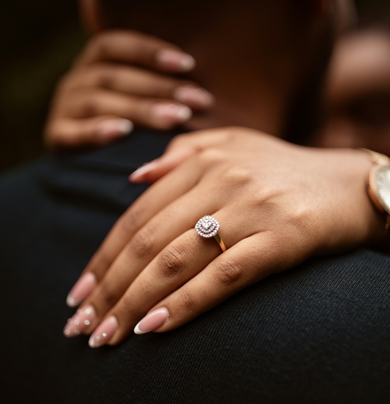 Nontraditional Diamond Ring