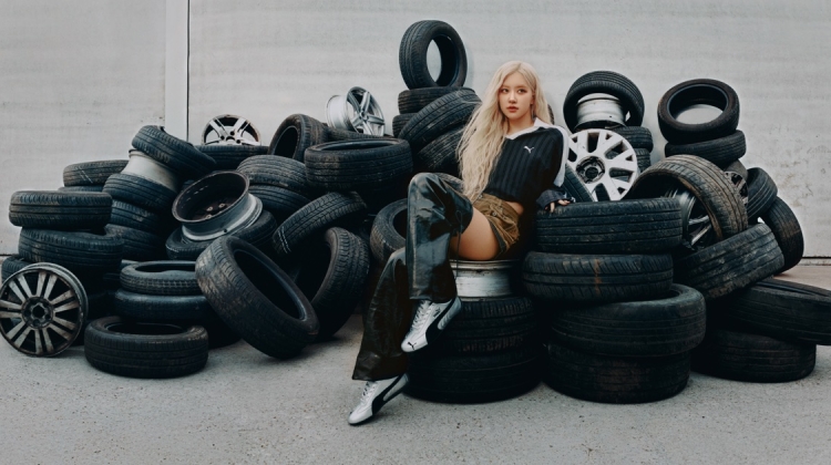 Rosé Just Put PUMA’s Silver Speedcat Front & Center