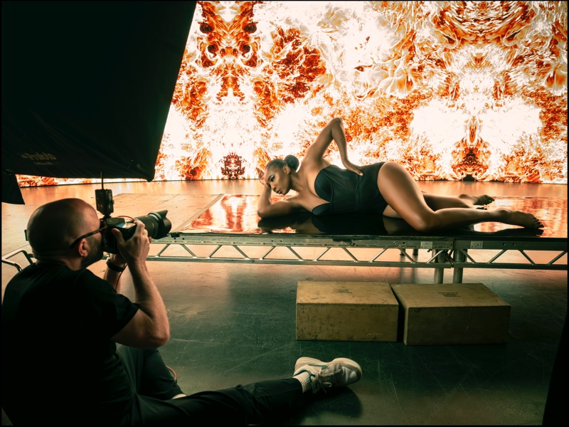 Venus Williams BTS at the 2026 Pirelli Calendar. Photo: Alessandro Scotti / Pirelli