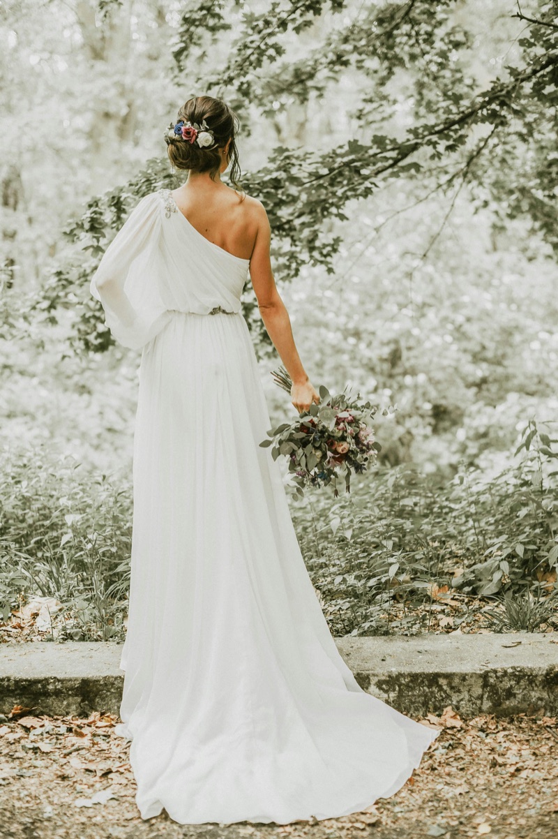 Wedding Dress Flower Wall
