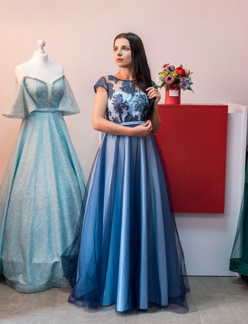 Blue dress homecoming