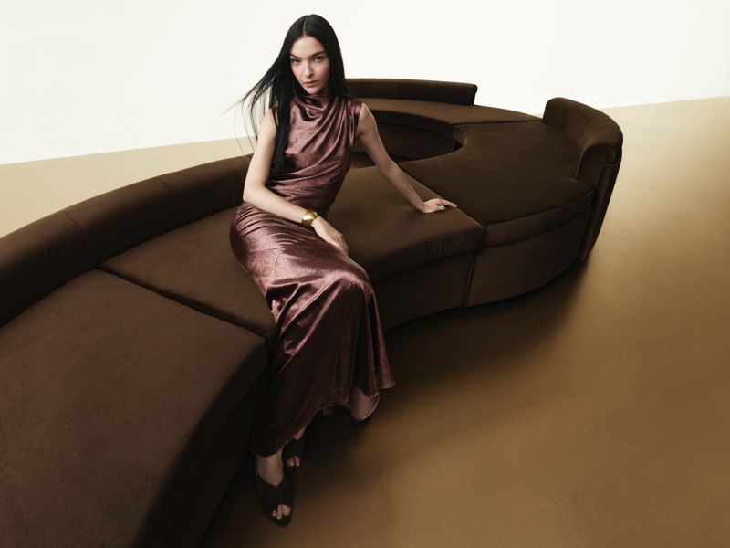 Mariacarla Boscono fronts Donna Karan's fall 2025 campaign.