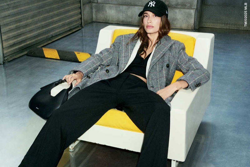 Hailey Bieber fronts DKNY's fall 2025 campaign.