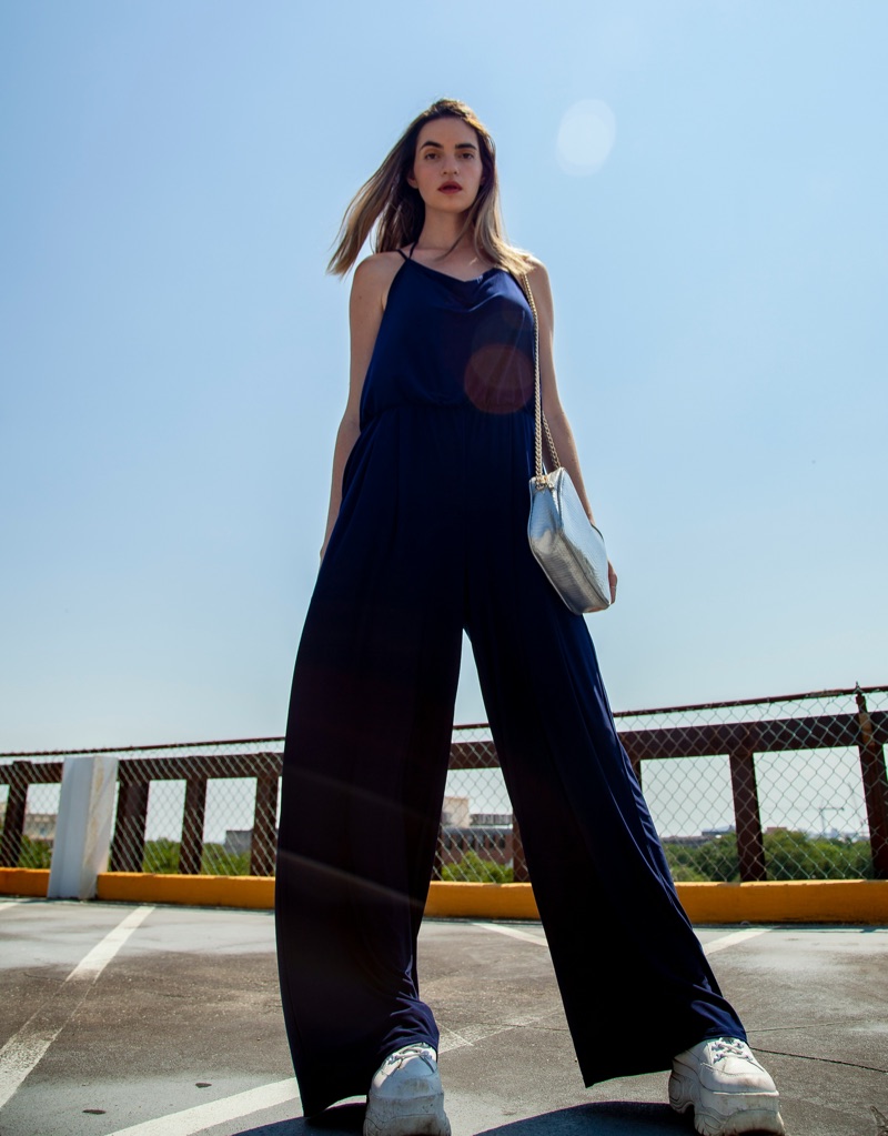 Navy jumpsuit
