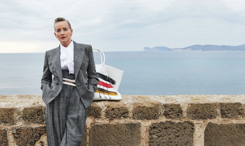 Sharon Stone stars in Antonio Marras' fall-winter 2025 campaign.