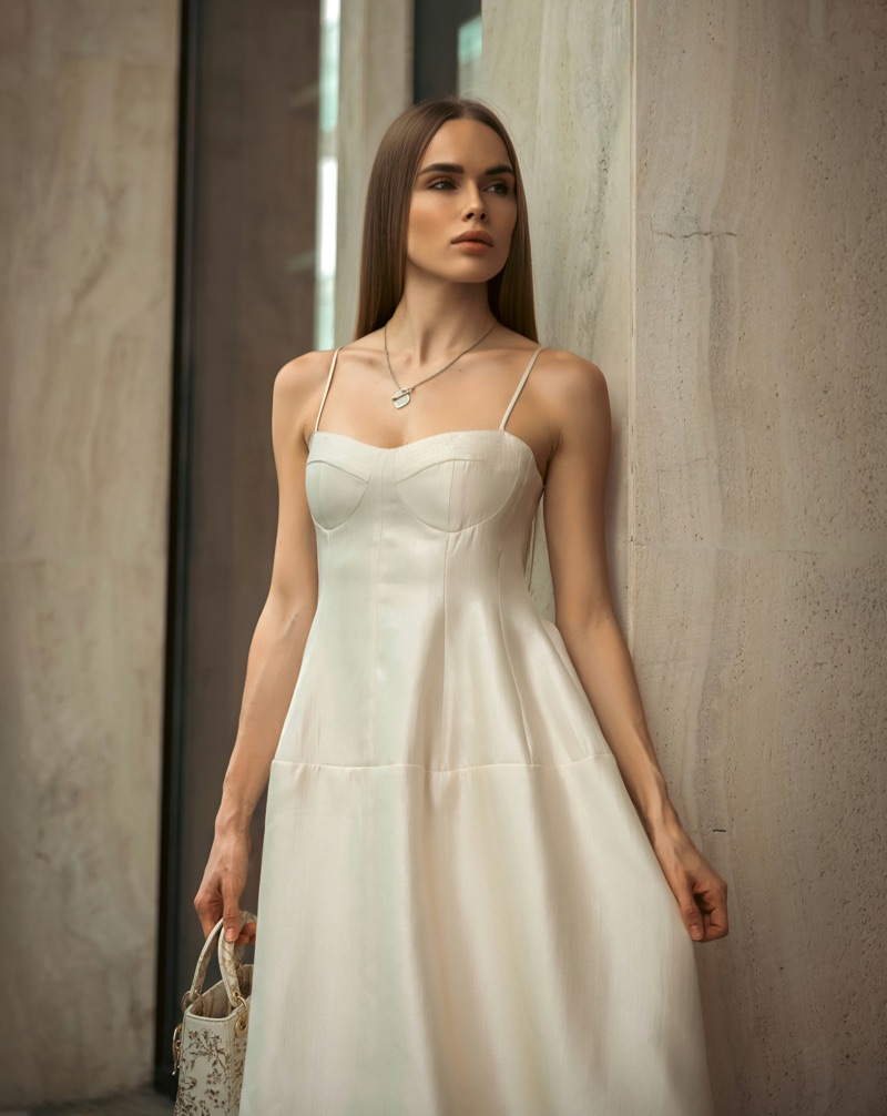 White dress look